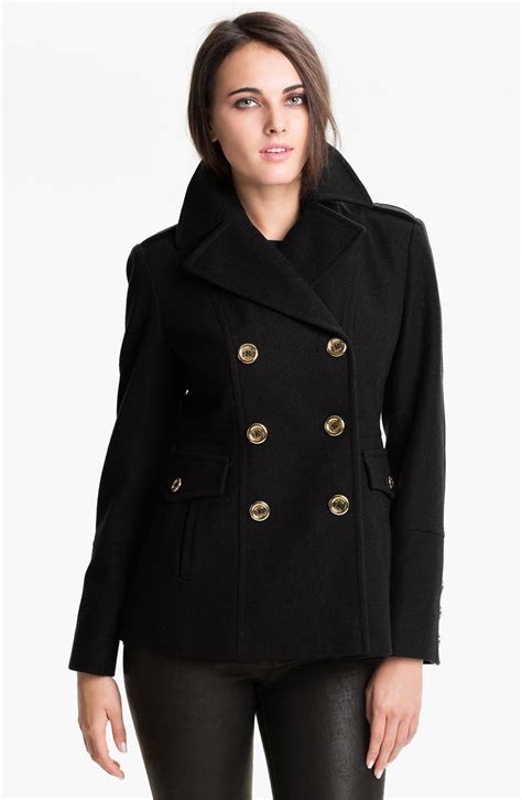 michael kors double breasted peacoat nordstrom rack|Double.